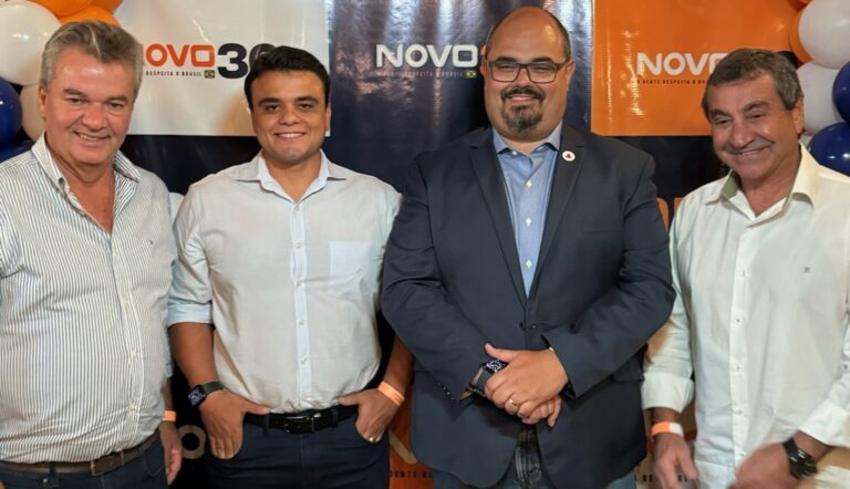 Partido Novo recebe o vice-governador Mateus Simões em PL