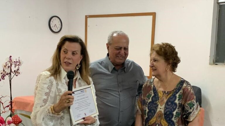 Rotary Cachoeira homenageia desembargadora Cristina Caixeta
